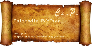 Csizmadia Péter névjegykártya